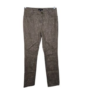 Lafayette 148 New York Snake Pront Pants in Brown Size 6